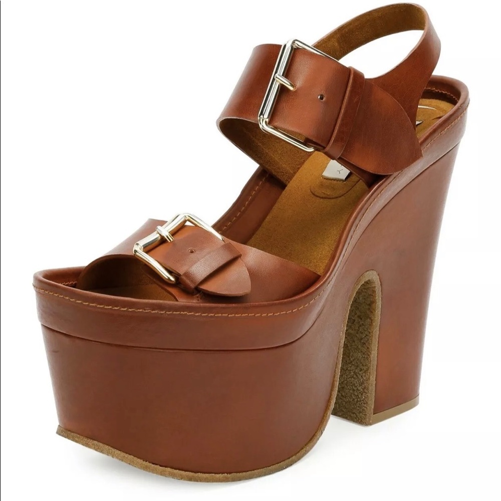 Stella McCartney  Faux-Leather Platform Sandal